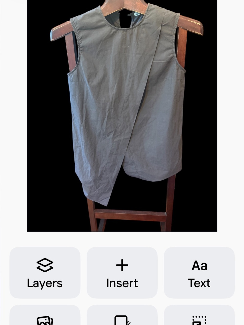 Acne studios Sleeveless Asymmetrical Slate brown cotton Tank size S